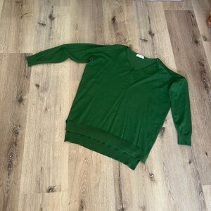 Sweet Love Forest Green V-Neck Sweater